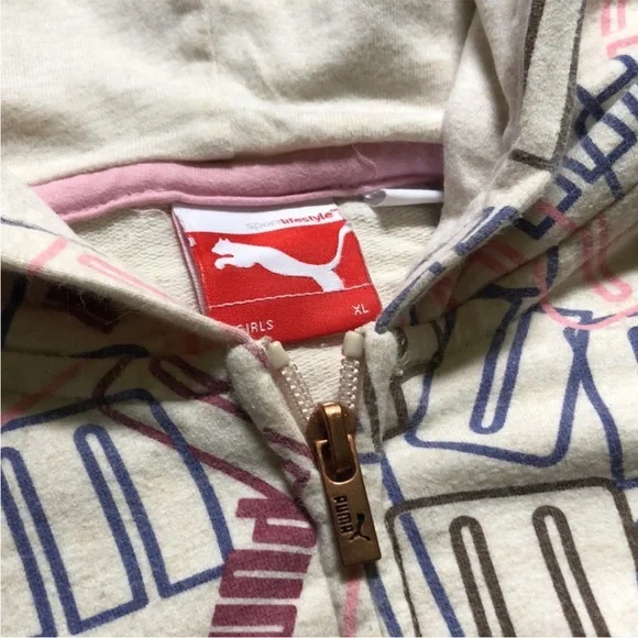 🐾PUMA GIRLS XL MATCHING PANT AND HOODIE SET